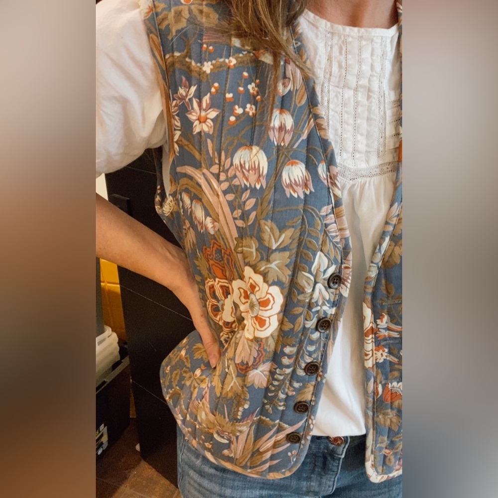 Vintage 70s quilted vest